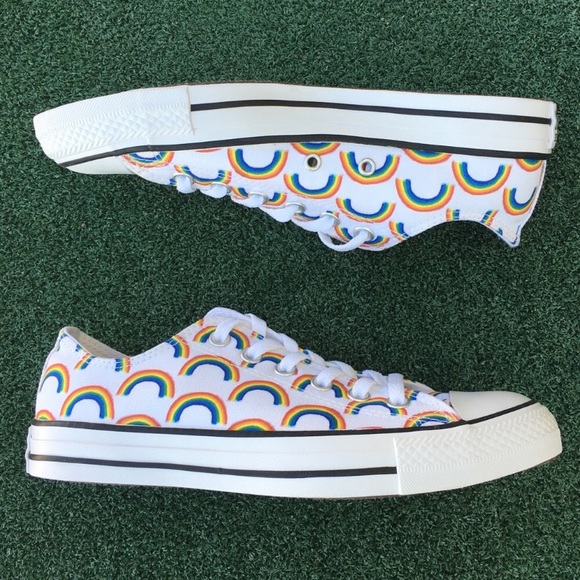 Converse Shoes - NWT Converse CTAS Rainbow Sneaker Bright Crimson 8